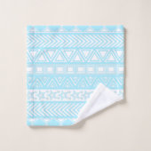 Conception Tribale Bleu Clair (Gant de toilette)