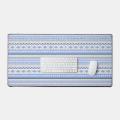Conception tribale bleu pastel (Clavier et souris)