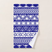 Conception Tribale Bleue (Serviette à main)