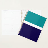 Conception turquoise de blocs de couleur bleu blan (Devant avec enveloppe)