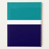 Conception turquoise de blocs de couleur bleu blan (Dos)