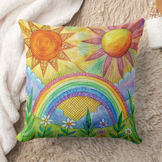 Conception unique de coussin de plage d'été (Couverture)