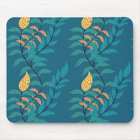 Conception unique de tapis de souris bleuâtre (Devant)