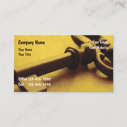 Conception unique des Cartes de visite de sécurité (Devant)