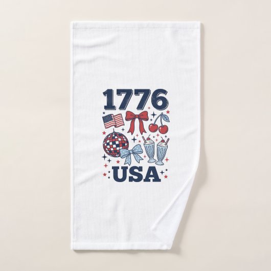 Conception vectorielle coquette patriotique USA 17 (Serviette à main)