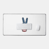 Conception vectorielle de main de signe de paix pa (Clavier et souris)