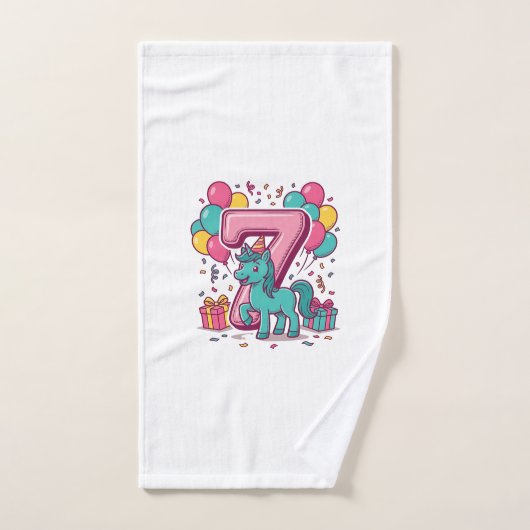 Conception vectorielle de poney mignon pour la fêt (Serviette à main)