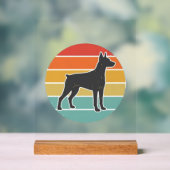 Conception vectorielle de silhouette de chien au c (Neutre)