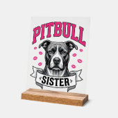 Conception vectorielle de sœur Pitbull amateur de (Angle)