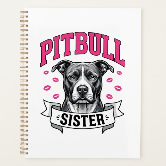 Conception vectorielle de sœur Pitbull amateur de (Devant)