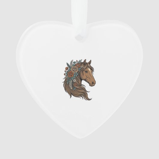 Conception vectorielle de tête de cheval floral vi (devant)
