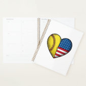 Conception vectorielle vintage de softball USA Fla (Devant avec enveloppe)