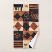Conception verticale avec éléments africains (Serviette à main)