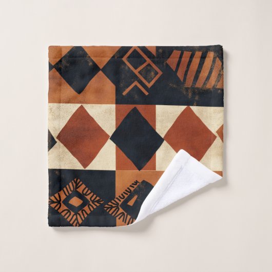 Conception verticale avec éléments africains (Gant de toilette)