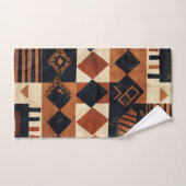 Conception verticale avec éléments africains (Serviette à main)