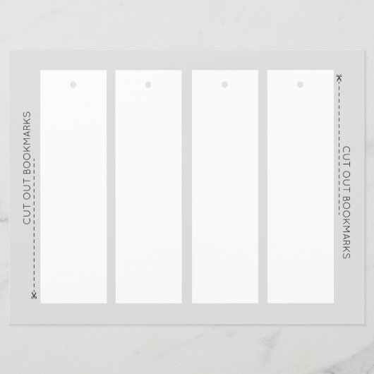 Conception vierge Votre propre Modèle Signet (Devant)