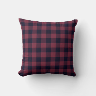 Conception Vintage du Coussin de contrôle de plaid