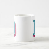 Conception vintage Monogramme D Tasse de café init (Centre)
