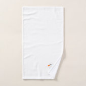 Conception White Duck avec monogramme (Serviette à main)