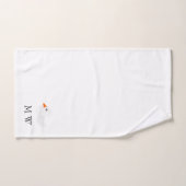 Conception White Duck avec monogramme (Serviette à main)