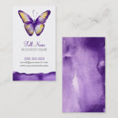 Conceptions de carte de visite d'aquarelle, (Devant / Derrière)