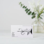 Conceptions de carte de visite grises se sentantes (Debout devant)