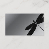 Conceptions de carte de visite noires et argentées (Dos)