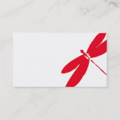 Conceptions de carte de visite rouges de logo de (Dos)