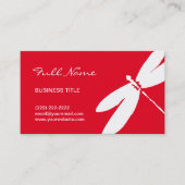 Conceptions de carte de visite rouges de logo de (Devant)