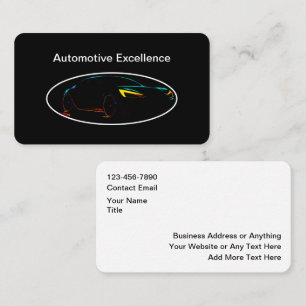 Conceptions de cartes de visite automobiles les pl
