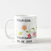 Conceptions de mug Fleurs sauvages, mug Floral aqu (Gauche)