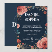 Conceptions Élégantes de Cartes d'Invitation de Ma (Devant / Derrière)