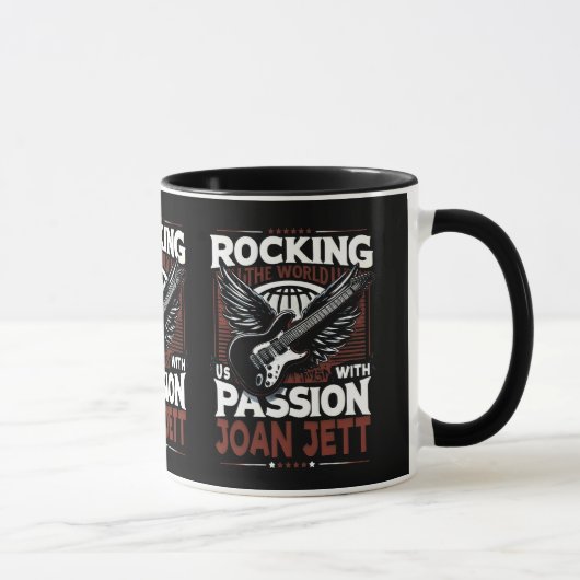 Conceptions Joan Jett : créations de mugs élégants (Droite)