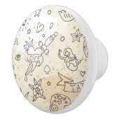 Conceptpatroon tattoo keramische knop (Rechts)