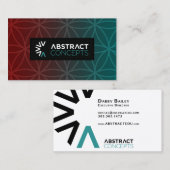 Concepts abstraits cartes de visite (Devant / Derrière)