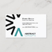 Concepts abstraits cartes de visite (Dos)