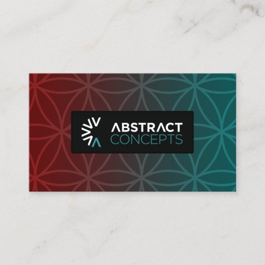 Concepts abstraits cartes de visite (Devant)