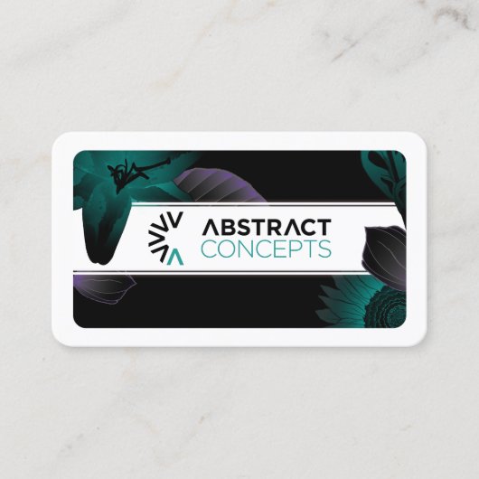 Concepts abstraits cartes de visite (Devant)