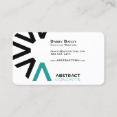 Concepts abstraits cartes de visite (Dos)