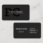 Concepts de disposition - Carte d'entreprise (Devant / Derrière)