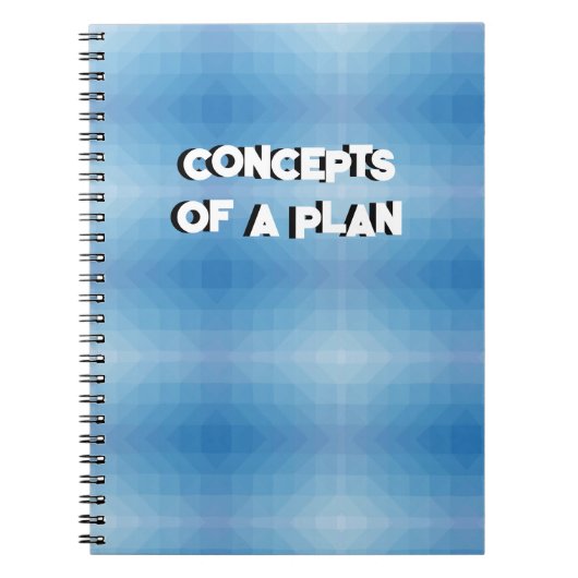 Concepts d'un plan Carnet amusant (Devant)