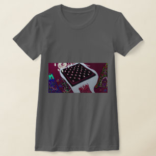 Conceptueel Abstract Schaakbord Landschap T-shirt