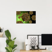 Conceptueel Afbeelding coxsackievirus 2 Poster (Thuiskantoor)
