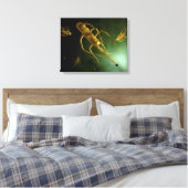 Conceptueel Afbeelding Salmonella typhi 2 Canvas Afdruk (Insitu (Slaapkamer))