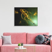 Conceptueel Afbeelding Salmonella typhi 2 Canvas Afdruk (Insitu (Woonkamer))