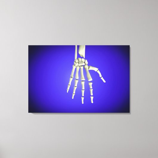 Conceptueel Afbeelding van Botten in de hand 2 Canvas Afdruk (Voorkant)