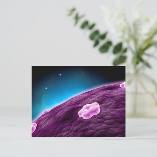 Conceptueel Afbeelding van celkern Briefkaart (Staand voorkant)