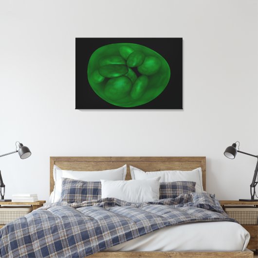 Conceptueel Afbeelding van chloroplast 2 Canvas Afdruk (Insitu (Slaapkamer))