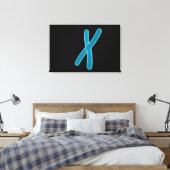 Conceptueel Afbeelding van chromosoom 3 Canvas Afdruk (Insitu (Slaapkamer))