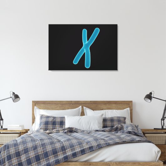 Conceptueel Afbeelding van chromosoom 3 Canvas Afdruk (Insitu (Slaapkamer))